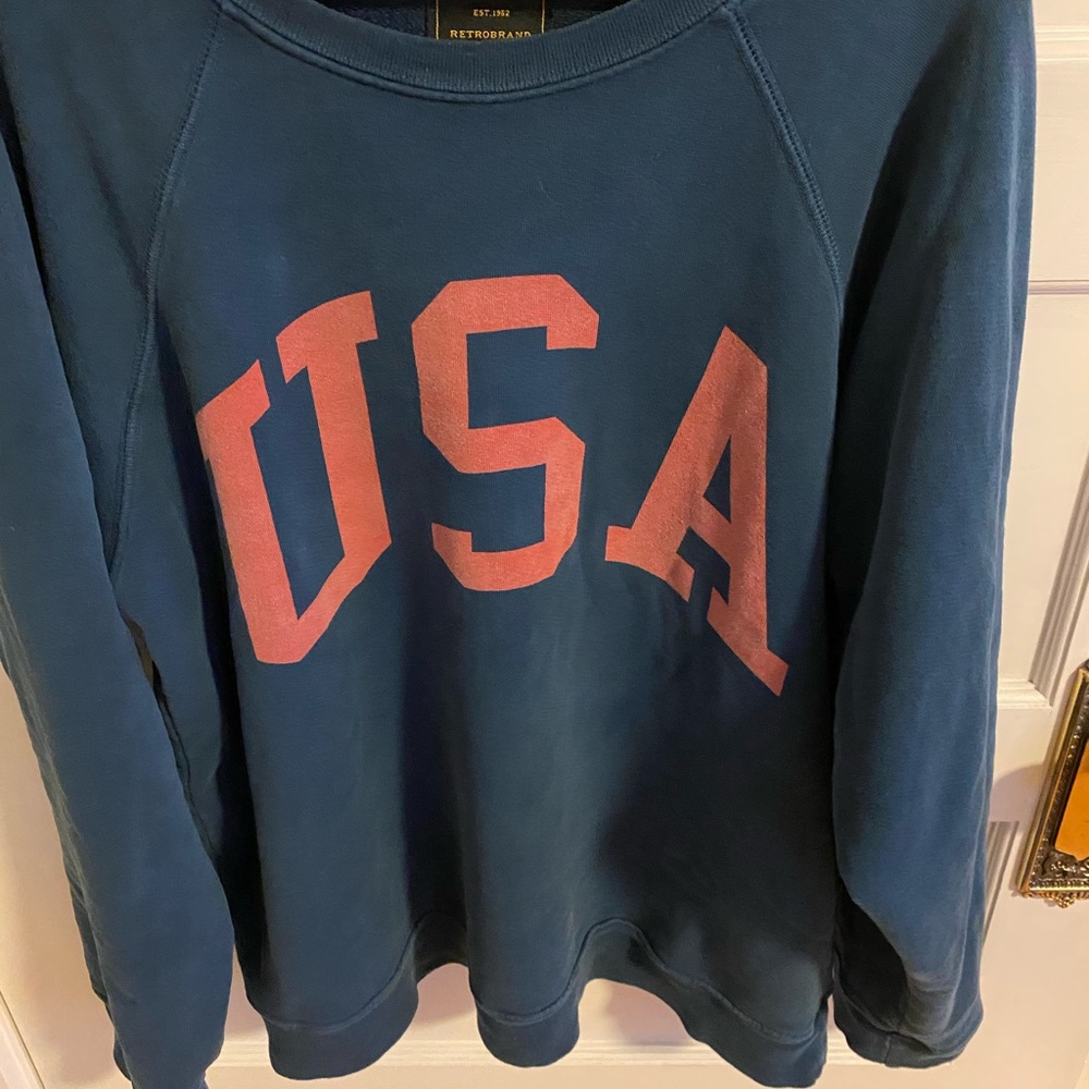 Free People x retro brand USA sweatshirt size small